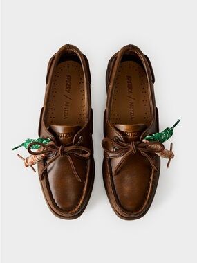 Sperry x Aritzia Brown Leather Boat Shoes